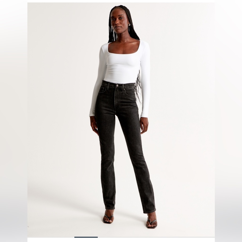 Abercrombie Ultra High Rise 90s Slim straight jeans